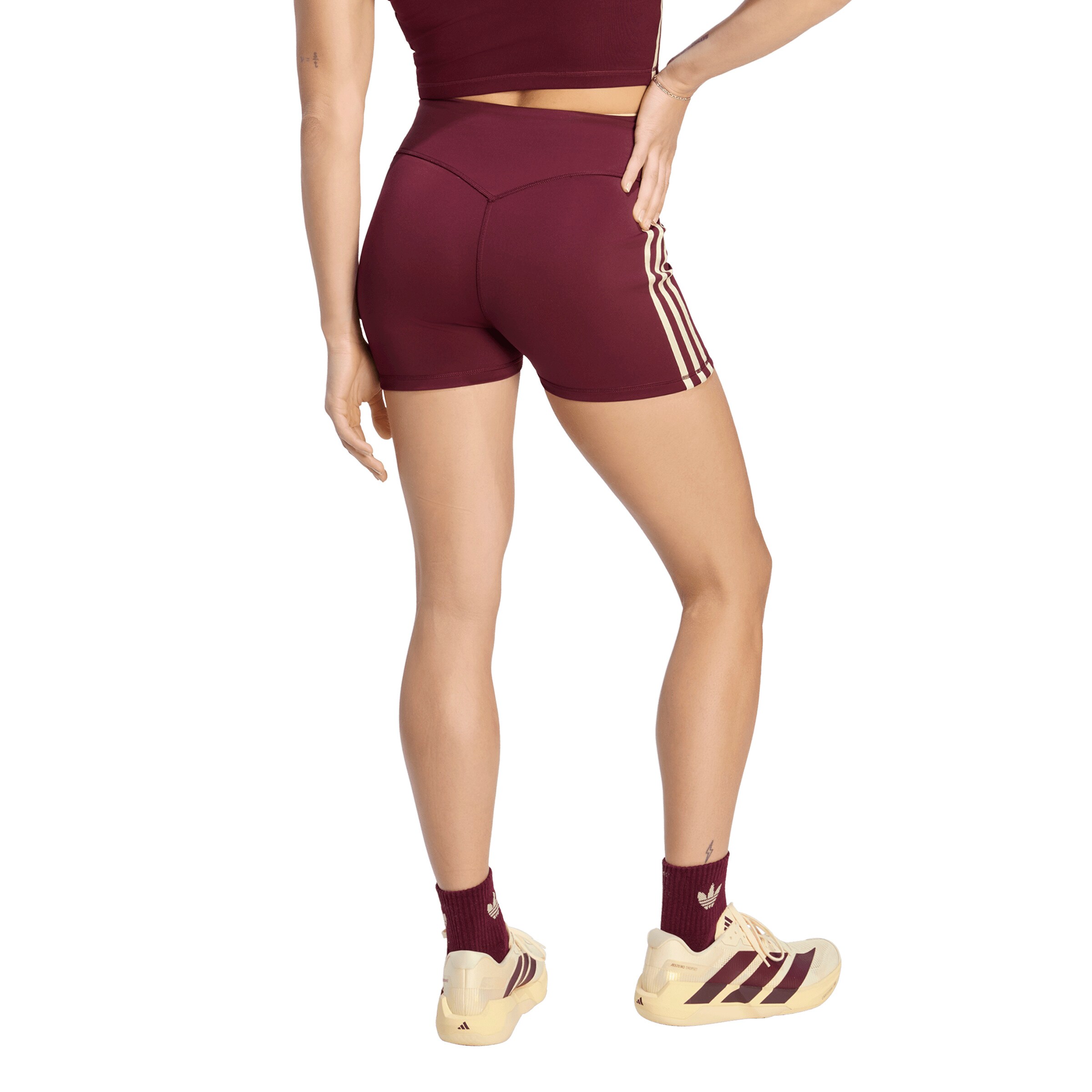 ADIDAS PERFORMANCE Skinny Fit Спортен панталон в червено