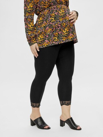 Mamalicious Curve Skinny Leggings 'MLELIANA' in Zwart