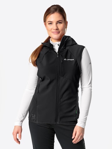 VAUDE Sportbodywarmer 'W Larice VE II' in Zwart: voorkant