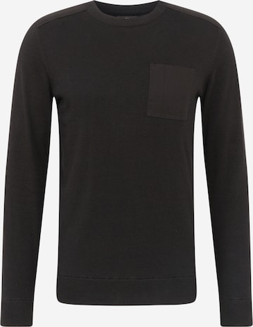 BURTON MENSWEAR LONDON Regularny krój Sweter w kolorze czarny: przód