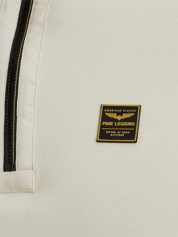PME Legend Sweatshirt 'Pullover with half-zip' in Beige