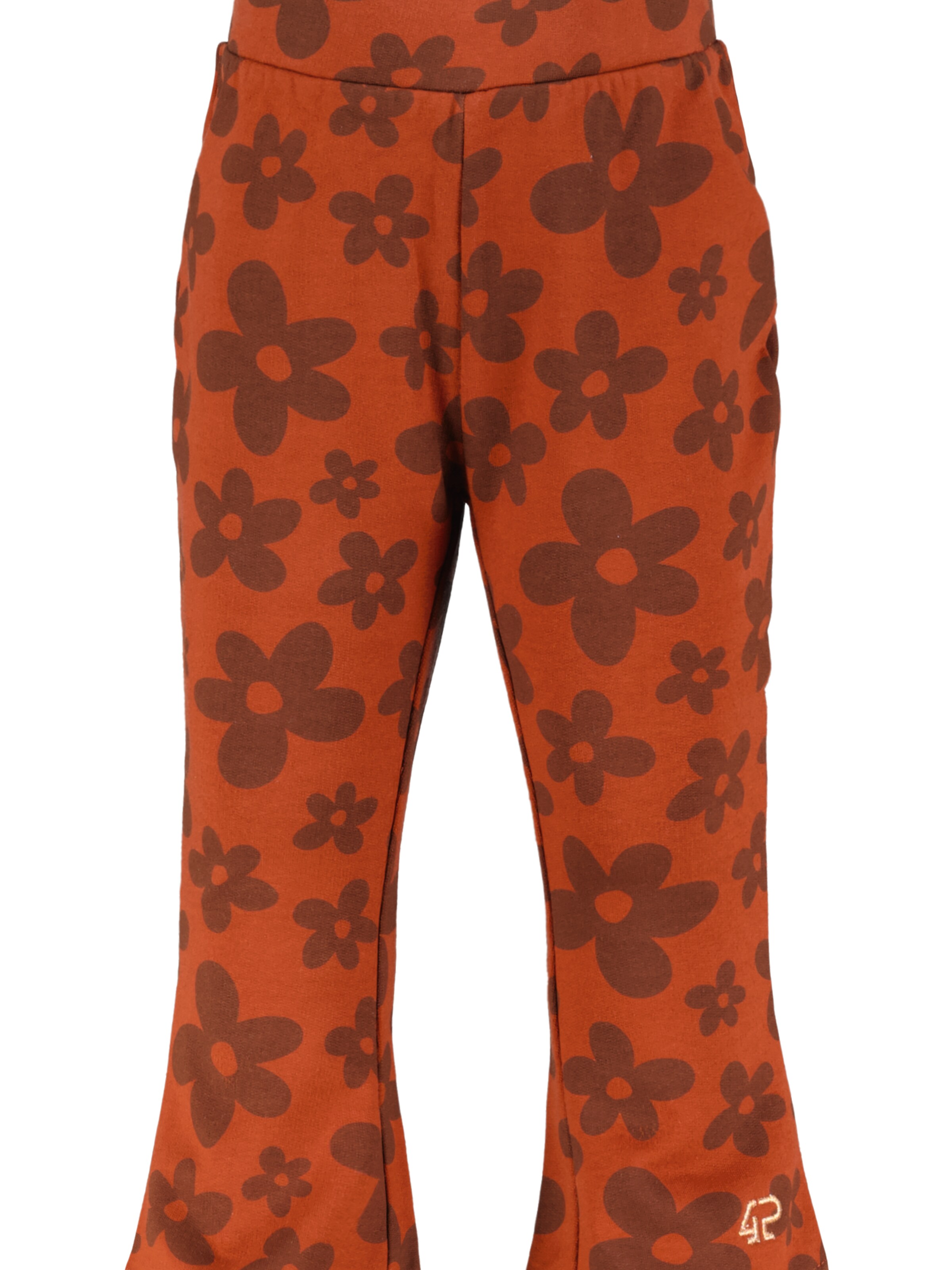 4PRESIDENT Flared Pants 'Klara' in Brown: front