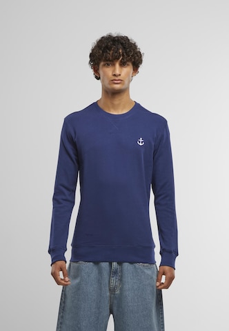 Sweat-shirt 'Anchor' Mister Tee en bleu : devant