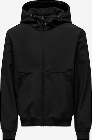Only & Sons Демисезонная куртка 'ONSBowie' в Черный: спереди