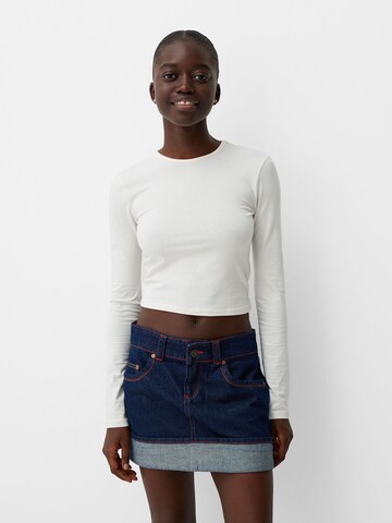 Bershka Skirt in Blue: front