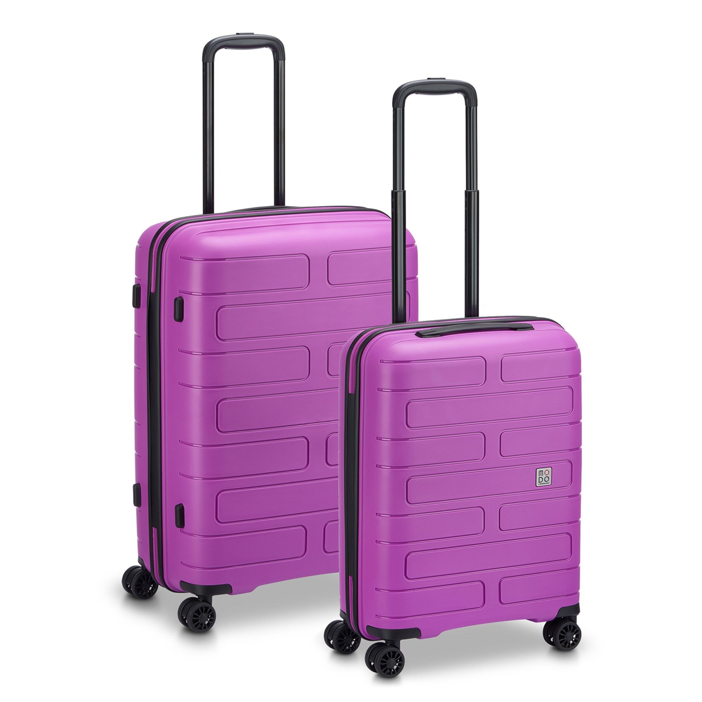 MODO by Roncato Suitcase Set 'Supernova 2.0' in Pink: front