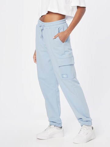 Calvin Klein Jeans Cargobukse i blå: forside