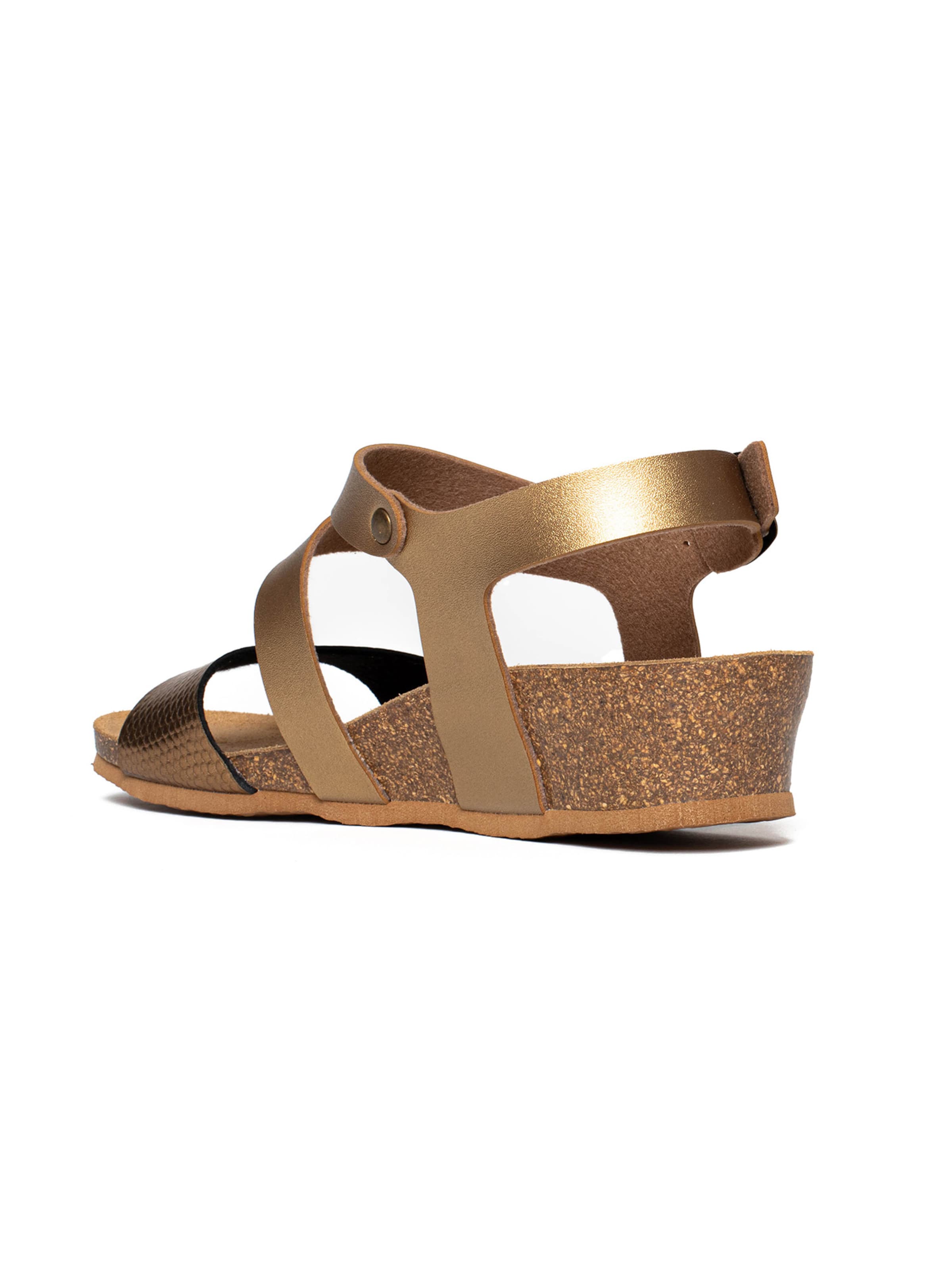 Sandalo con cinturino 'Reus' di Bayton in oro