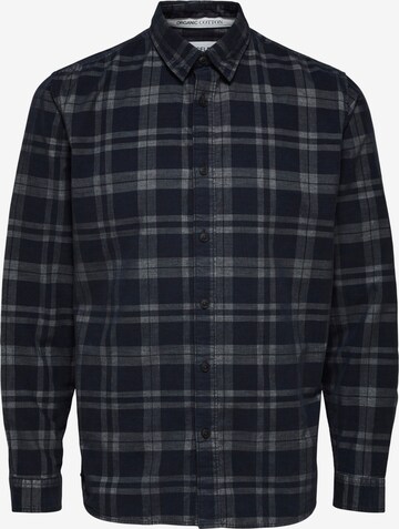 SELECTED HOMME Button Up Shirt in Blue: front