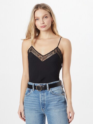 PATRIZIA PEPE Top 'CAMICIA' in Black: front