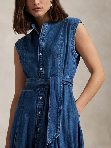 Polo Ralph Lauren Skjortklänning i blå