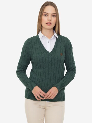 Sir Raymond Tailor Sweater 'Frenze' in Green: front