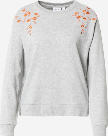 VILA Sweatshirt 'JOE' in Grey: front