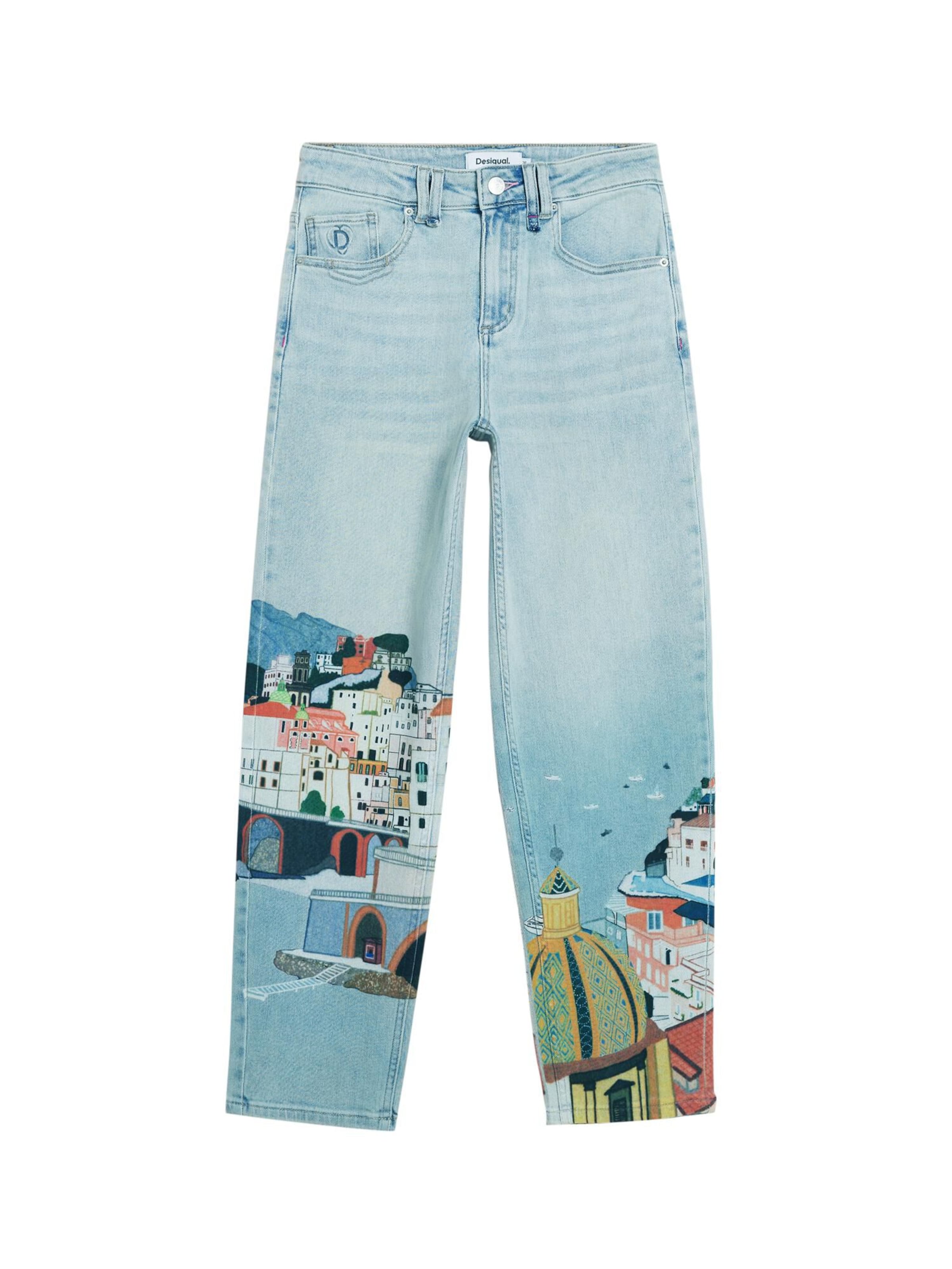 Desigual Tapered Jeans in Blau: Vorderseite