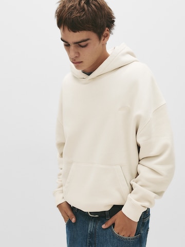 Pull&Bear Collegepaita 'STWD' värissä valkoinen: etupuoli