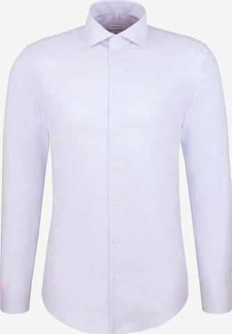 Coupe slim Chemise business SEIDENSTICKER en bleu : devant