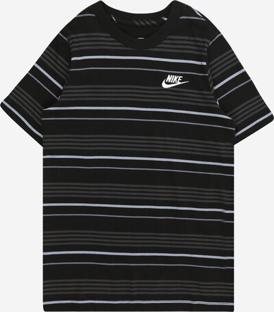 Nike Sportswear Shirt 'CLUB' in de kleur Donkergrijs / Zwart / Offwhite, Productweergave