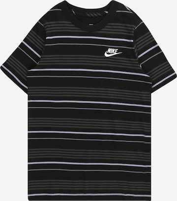 Nike Sportswear Majica 'CLUB' | črna barva: sprednja stran
