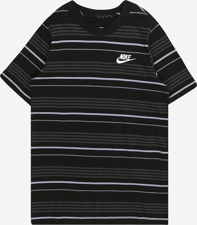 Nike Sportswear Shirts 'CLUB' i mørkegrå / sort / offwhite, Produktvisning