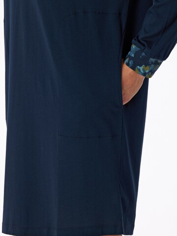 SCHIESSER Pajama Shirt in Blue