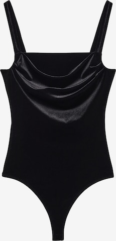 MANGO Shirt Bodysuit 'GATU' in Black: front