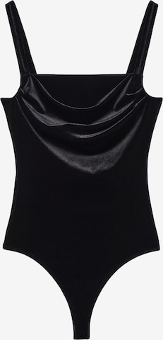 Shirtbody 'GATU' MANGO en noir : devant