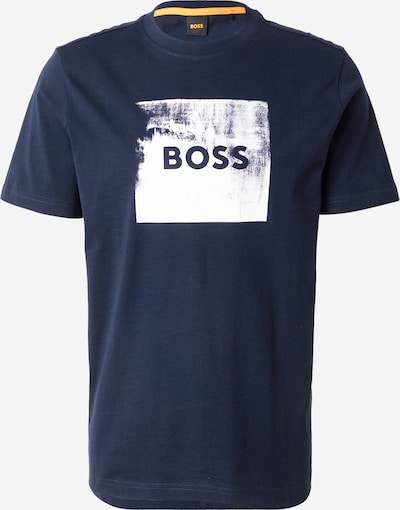 BOSS Majica 'Wheel' u tamno plava / bijela, Pregled proizvoda