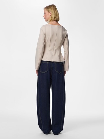 PIECES Blouse 'PCGunhild' in Grey