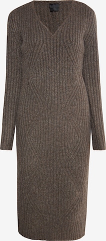 DreiMaster Klassik Knit dress 'Casnagie' in Brown: front