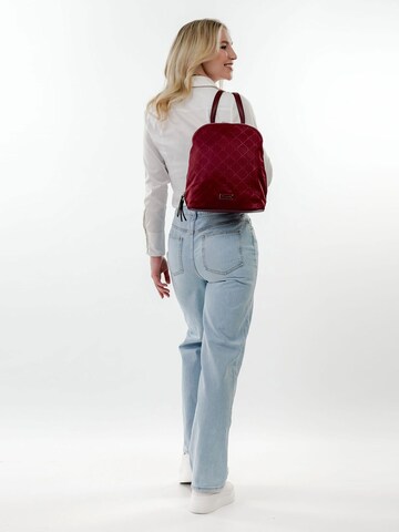 TAMARIS Backpack ' Lisa ' in Red: front