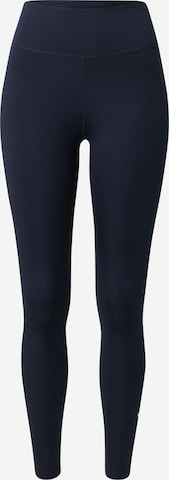 Skinny Pantalon de sport 'One' NIKE en bleu : devant