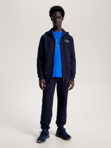 TOMMY HILFIGER Sweatjacke in Blau