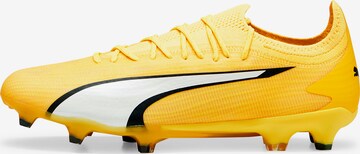 PUMA Soccer Cleats 'Future Ultimate FG/AG' in Yellow: front