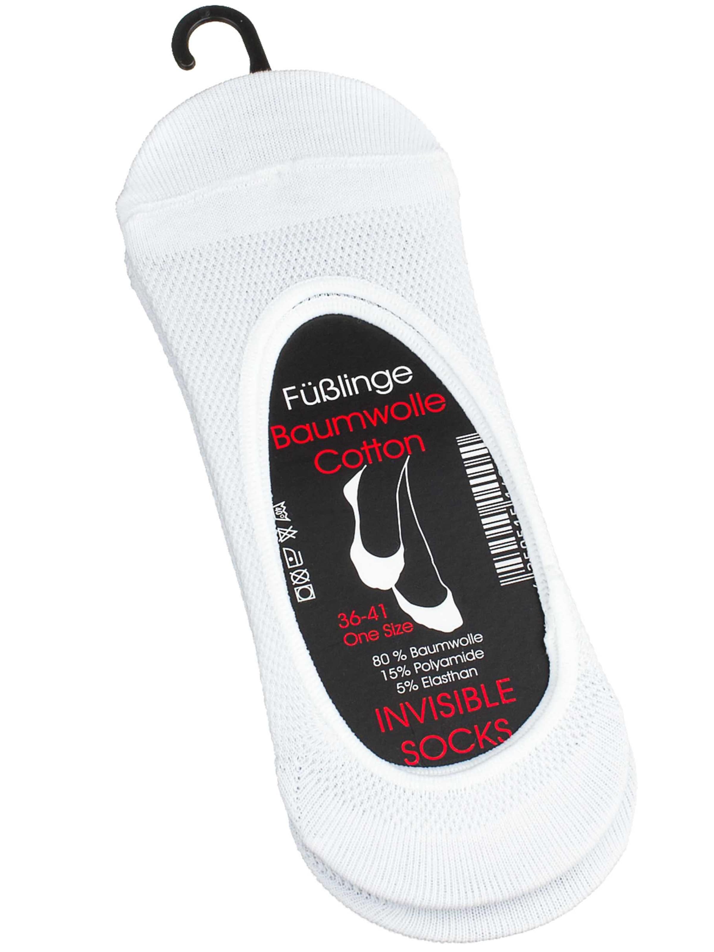 Vincent Creation - Meias curtas 'Footies' em branco