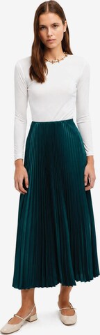 Touché Privé Rock 'Pleated Skirt' in Grün: Vorderseite