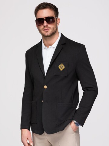 Coupe slim Veste de costume Ombre en noir : devant
