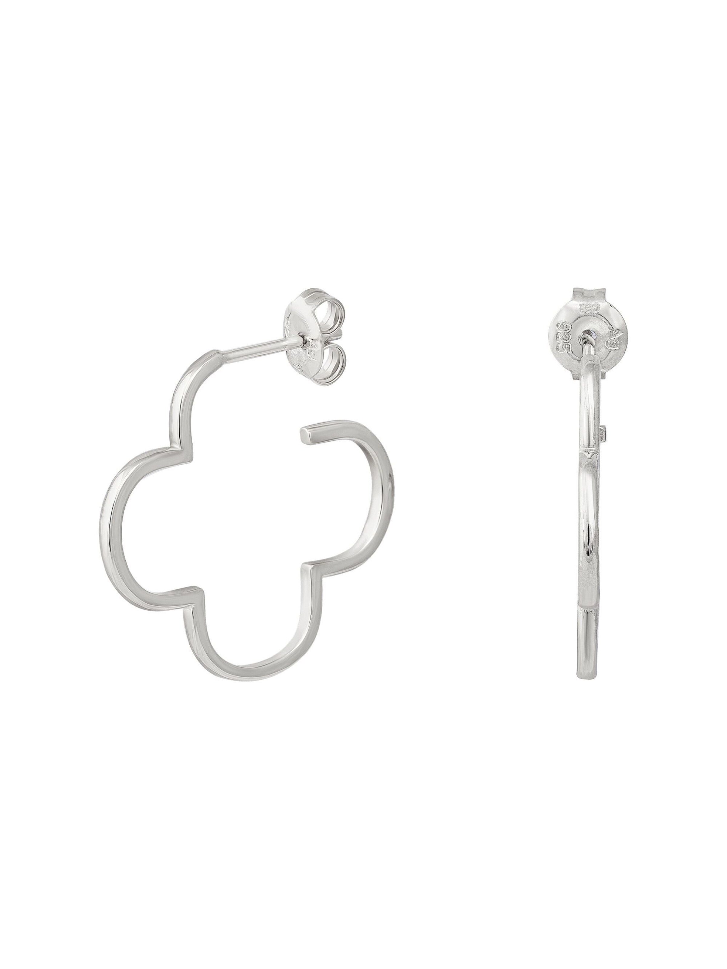 caï Ohrringe in Silber: Vorderseite