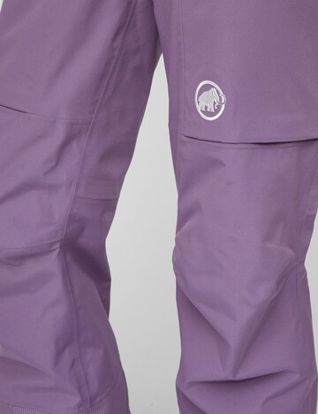 MAMMUT Regular Outdoor Pants in Purple