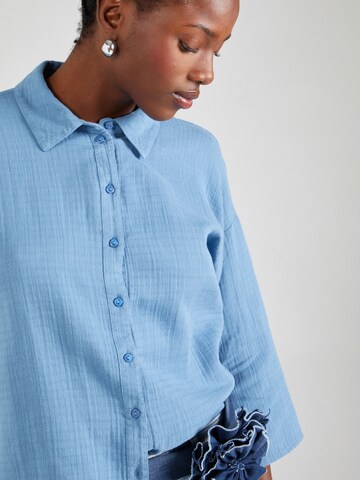 VILA Blouse 'LANIA' in Blue