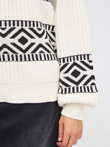 ICHI Sweater 'IHBARISA' in Beige