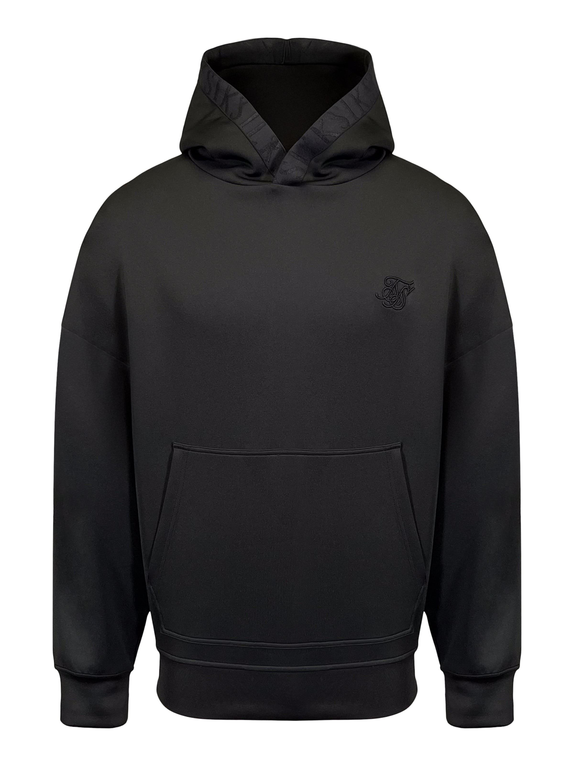 SikSilk Sweatshirt in Schwarz: Vorderseite