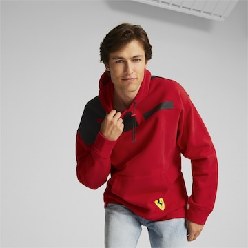 PUMA Sportsweatshirt 'Scuderia Ferrari Race Assembly' in Rot: predná strana