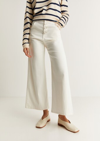 Scalpers Wide leg Jeans in White: front