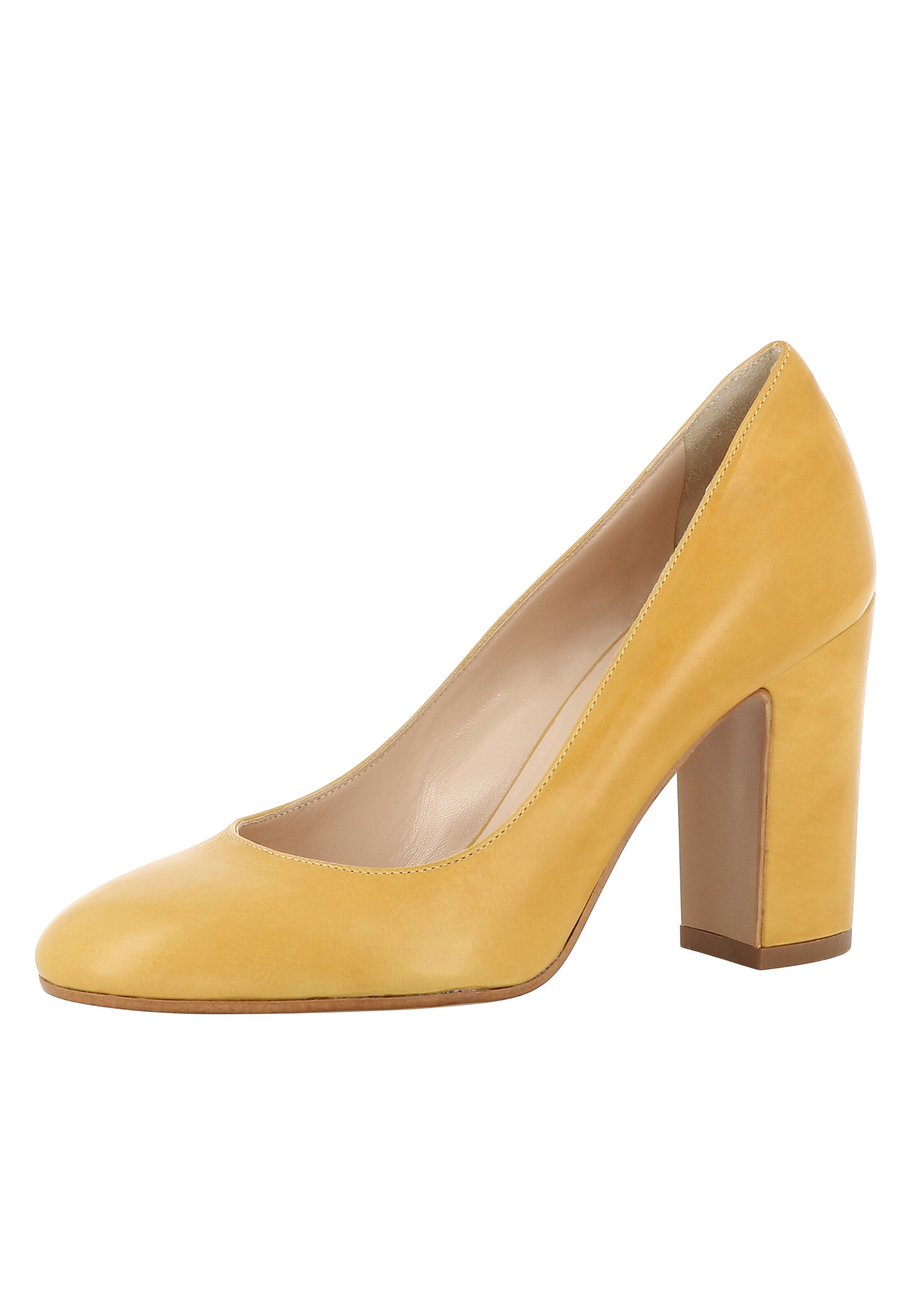 Escarpins EVITA en jaune : devant