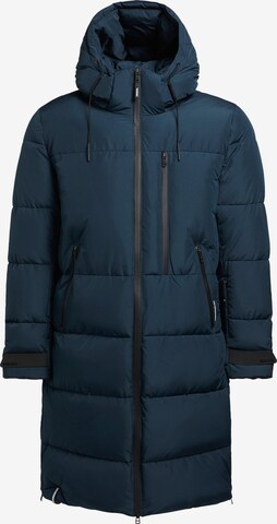 khujo Winter Coat 'Marvis' in Blue: front