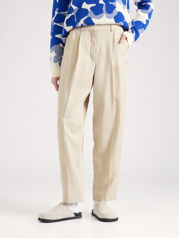 Tapered Pantaloni con pieghe 'Sandrina' di ARMEDANGELS in beige: frontale