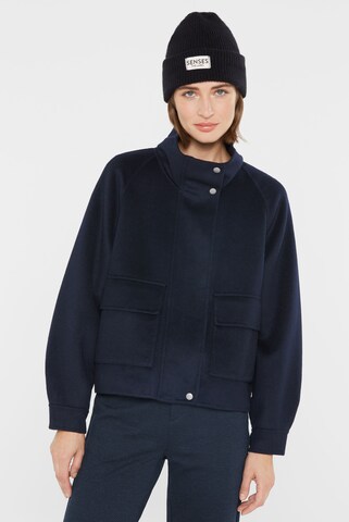 SENSES.THE LABEL Between-Season Jacket in Blue: front