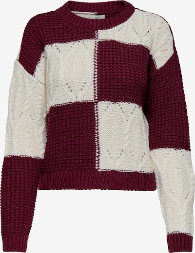 Megztinis 'JDYJusty' iš JDY, spalva – purpurinė spalva / balta, Prekių apžvalga