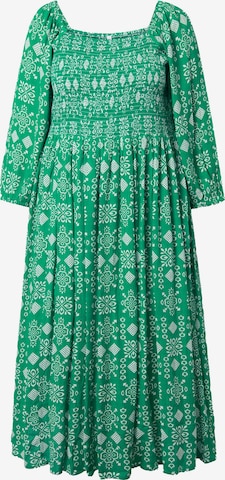Ulla Popken Dress in Green: front