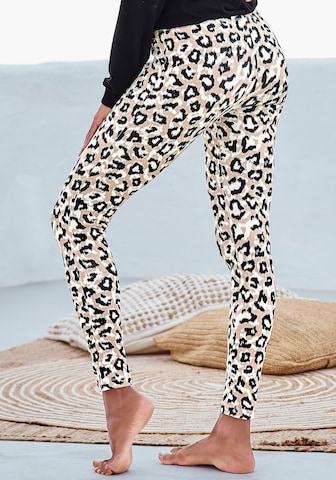 Skinny Pantalon de pyjama LASCANA en mélange de couleurs